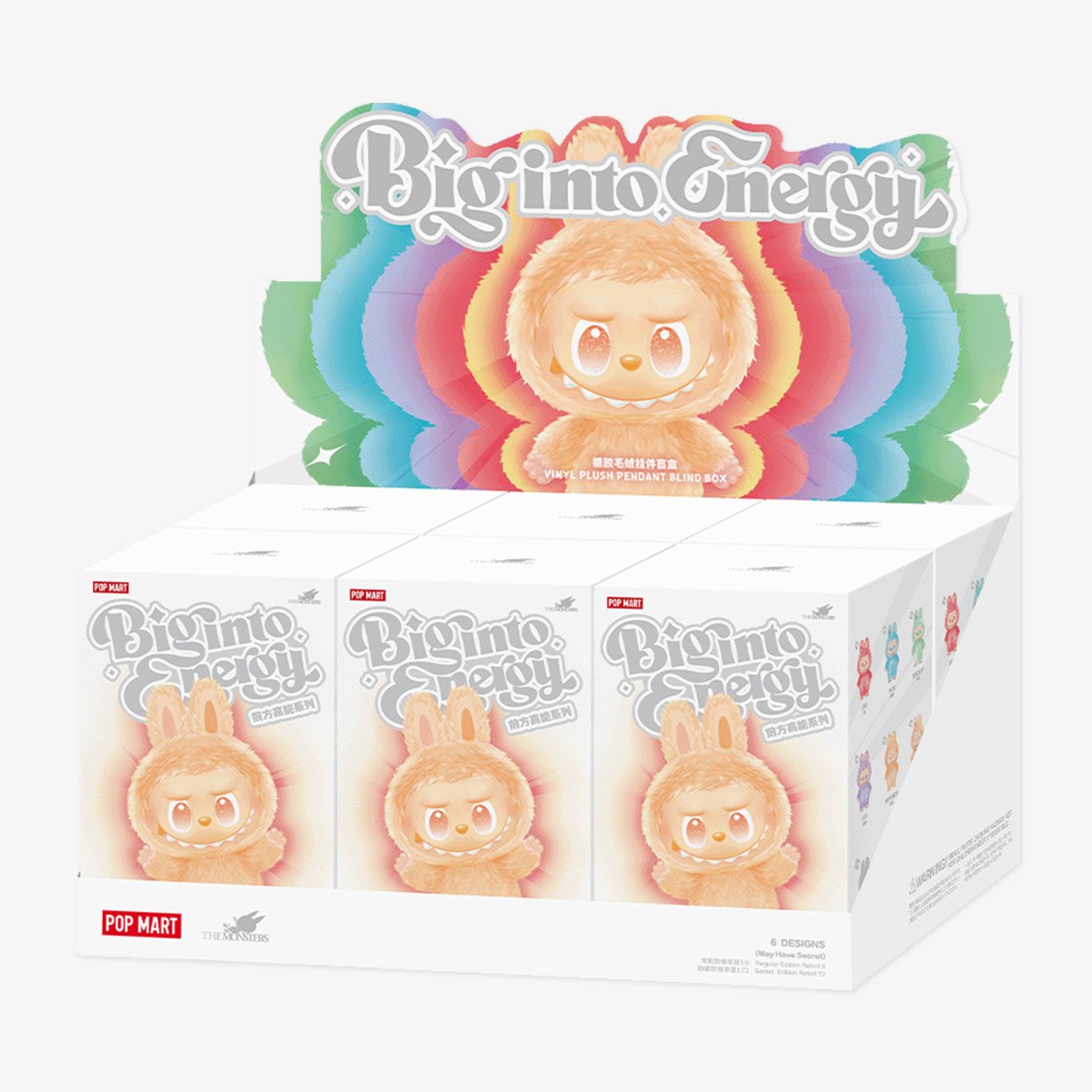 THE MONSTERS Big into Energy Series-Vinyl Plush Pendant Blind Box WHOLE SET