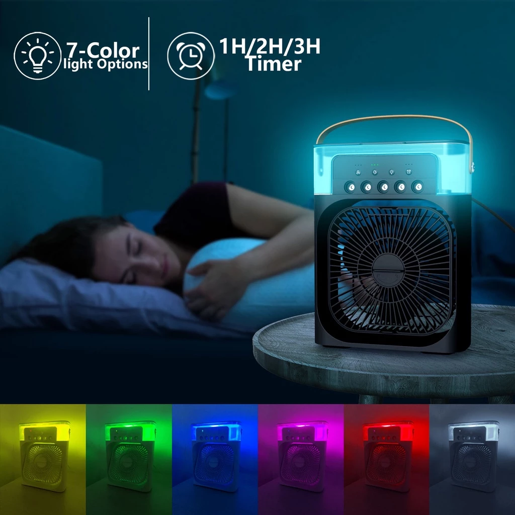 ⏰Today Only €5.9⏰Portable USB Mini Aircond, Air Cooler, Mist Fan, Kipas Penyejuk Mini Meja - Image 8